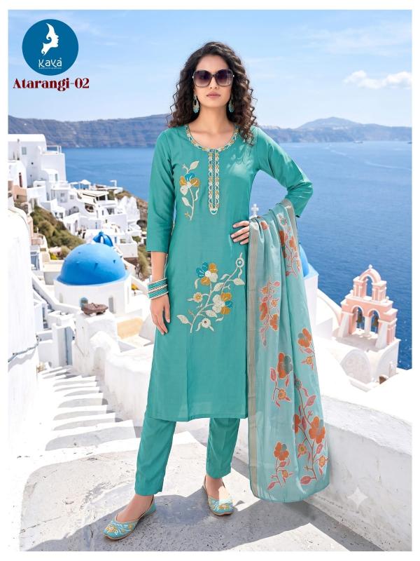 Kaya atrangi 3pcs blockprint kurtis wholesaler in jaipur